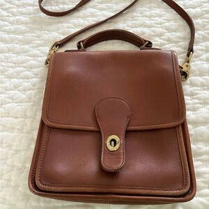 Coach vintage Brown Leather Crossbody Bag
